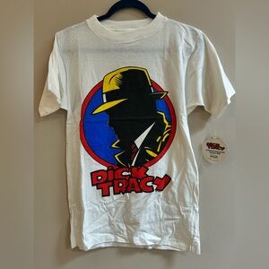 NWT Vintage 1990s Dick Tracy Disney Cartoon Graphic Shirt, 90s Village Mews Top